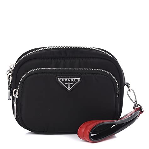 prada wristlet nylon|prada wallet outlet.